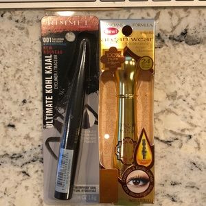 Rimmel Kajal eyeliner and pf argan wear mascara